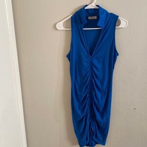 Beautiful Blue dress very stretchy soft and comfortable.